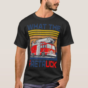 T-shirt Nn Quel Feu Amusant Pompier Pompier Pompier Pompie