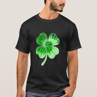 T-shirt Nn Shamrock À Cravate Verte À Quatre Feuilles Pour