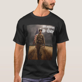 T-shirt No1 80E Anniversaire 2ème guerre mondiale Normandi