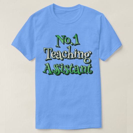 T-shirt No1 Assistant d'enseignement Design arc-en-ciel ve (Design devant)
