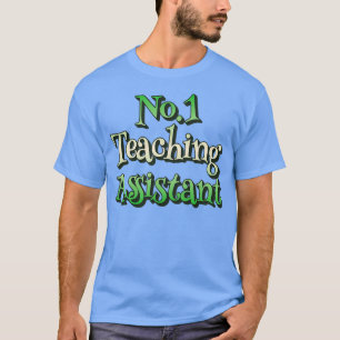 T-shirt No1 Assistant d'enseignement Design arc-en-ciel ve