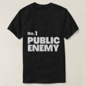 T-shirt no 1 ennemi public (Design devant)