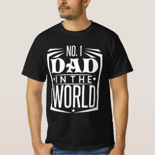 T-shirt No. 1 Papa Dans Le Monde