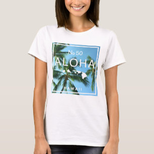 T-shirt No. 50 Aloha Hawaii Palm Island Paradis