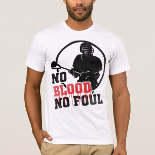 T-shirt No Blood Lacrosse Shirsey avec nom et numéro