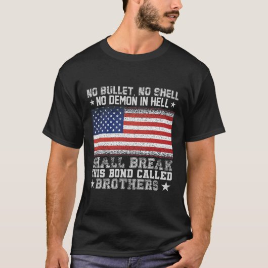 T-shirt No Bullet no shell no demon in hell (Devant)