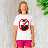 T-shirt No Chauffeur Allowed Symbol Funny Warning