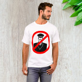 T-shirt No Chauffeur Allowed Symbol Funny Warning