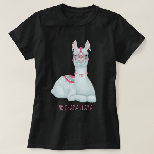 T-shirt No Drama Llama (Design devant)