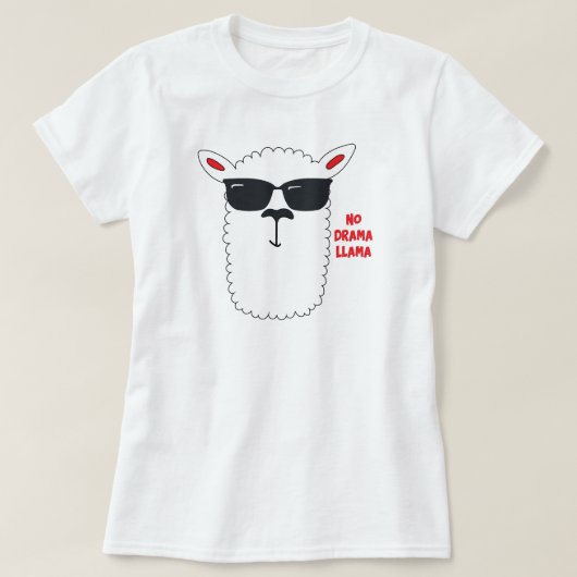 T-shirt No Drama Llama (Design devant)