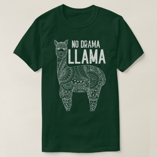 T-shirt No Drama Llama (Design devant)