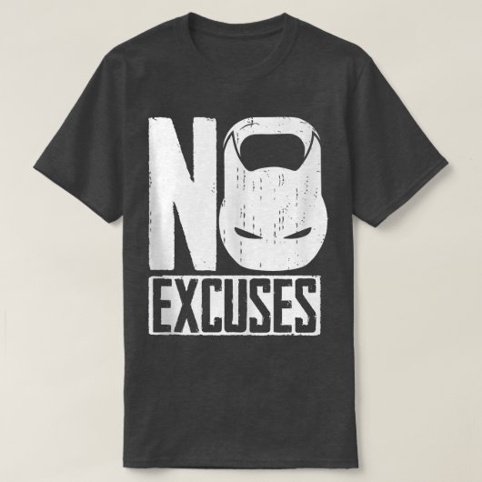 T-shirt No Ecuses Kettlebell (Design devant)