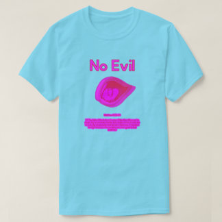 T-shirt No Evil - Logo coucher de soleil tahitien - T-Shir