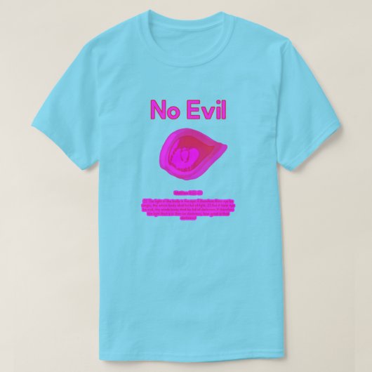 T-shirt No Evil - Logo coucher de soleil tahitien - T-Shir (Design devant)