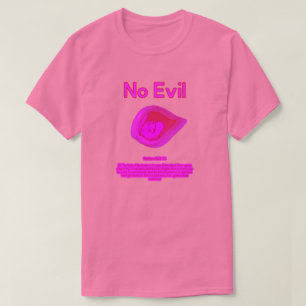 T-shirt No Evil - Logo coucher de soleil tahitien - T-Shir