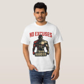 T-shirt No excuses (Devant entier)