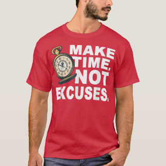T-shirt No Excuses Gymnase & fitness motivation