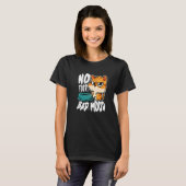 T-shirt No Food Bad Mood  Hungry Cat (Devant entier)