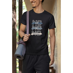 T-shirt No Gym No Abs No Regrets Bold Design