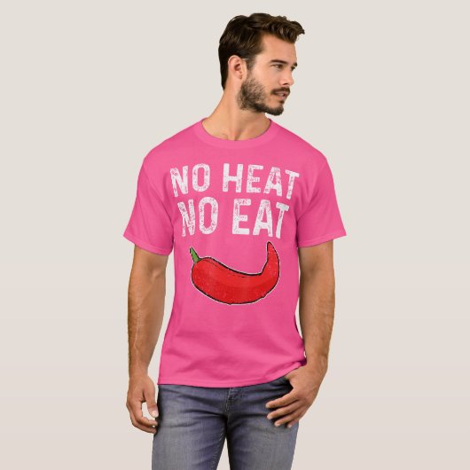 T-shirt No Heat No Eat Sharp Peperoni Red Chili Pepper (Devant entier)