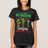 T-shirt No Hugging Season Xmas 2021 Elf Reindeer Santa Ca (Devant)