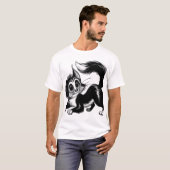 T-shirt No Hurries No Worries Funny Cat Tee (Devant entier)