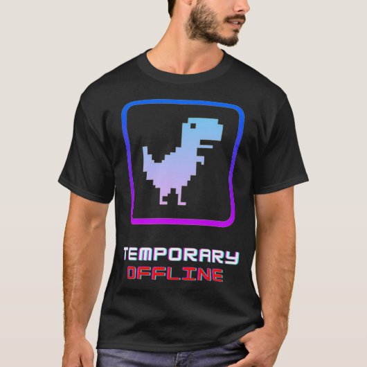 T-shirt No Internet Connection Offline Geeky Nerd Pixel De (Devant)