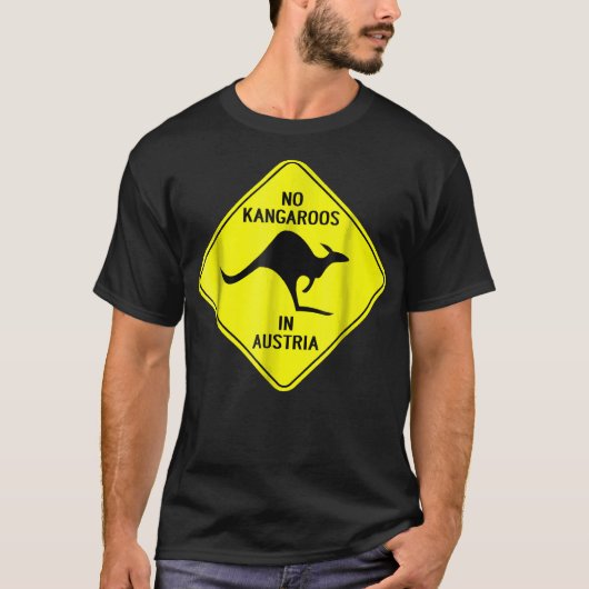 T-shirt No Kangaroos In Austria (Devant)