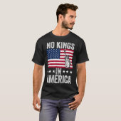 T-shirt No Kings In America Flag Protest Save Democracy 9 (Devant entier)