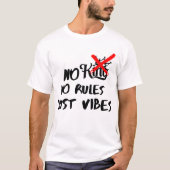 T-shirt No kings,no rules (Devant)