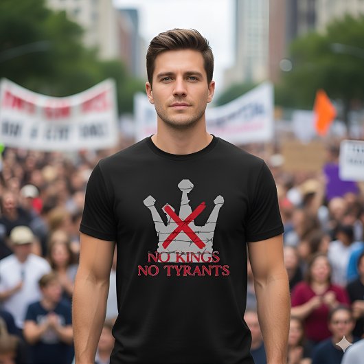 T-shirt No Kings No Tyrants Freedom & Liberty Statement