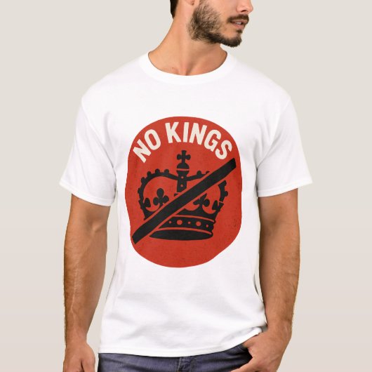 T-shirt No Kings Protest Symbol (Devant)