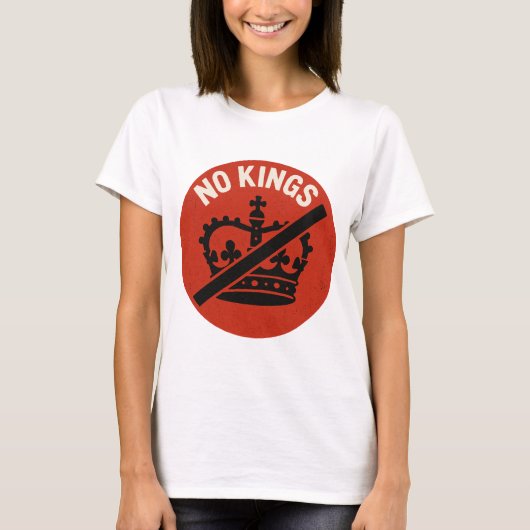 T-shirt No Kings Protest Symbol (Devant)