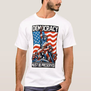 T-shirt "No Kings Save Democracy"