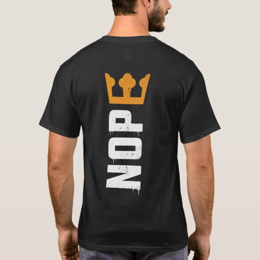 T-shirt No Kings Two Sided Front Back NOPE (Dos)
