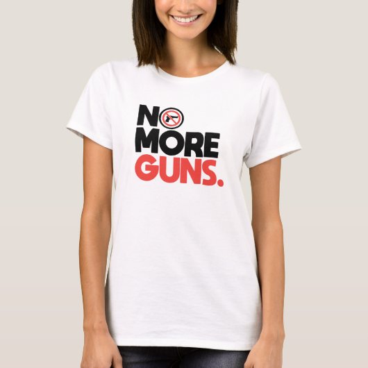 T-shirt No More Guns (Devant)