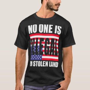T-shirt No One Is Illégal On Stolen