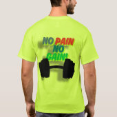 T-shirt no pain no gain (Dos)