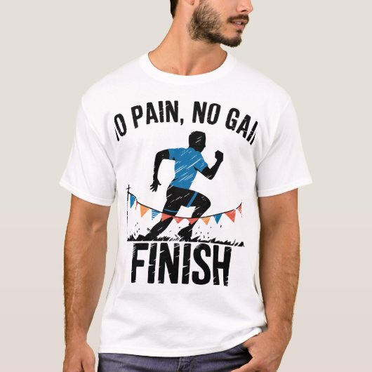 T-shirt no pain no gain (Devant)