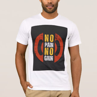 T-shirt No Pain No Gain - Art Motivation Entraînement