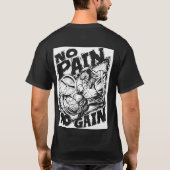 T-shirt No Pain No Gain - Motivation de la musculation (Dos)