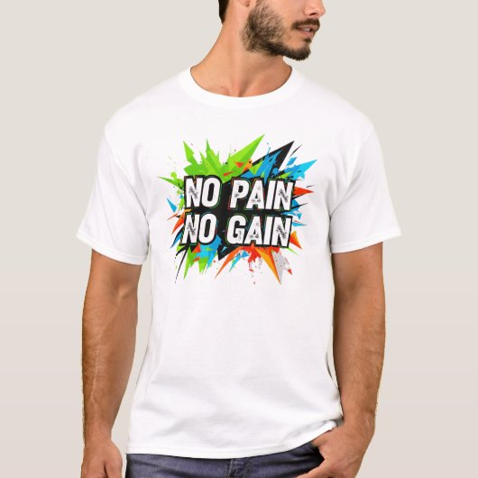 T-shirt No Pain No Gain | Sporty Tee (Devant)