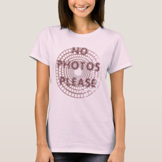 T-shirt No Photos Please Famous (Devant)