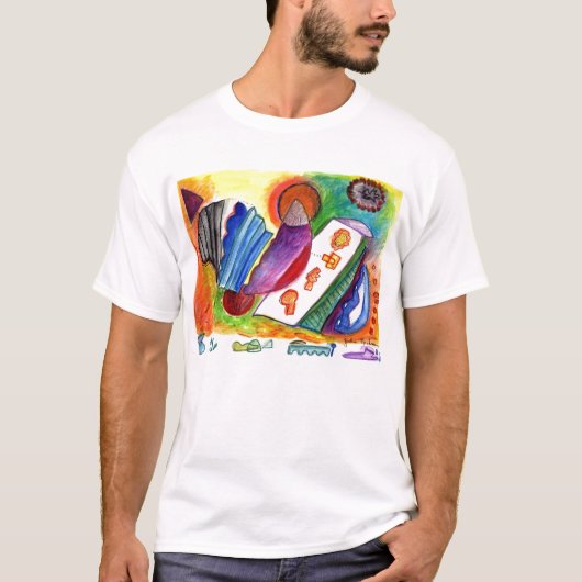 T-shirt No. plié 1-08 d'abstraction (Devant)