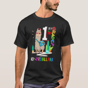T-shirt No Prob Llama 1ère Année Retour À L'École Fille Ll