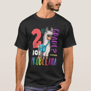 T-shirt No Prob Llama 2e Année Retour À L'École Fille