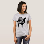 T-shirt No Prob-LLama Drôle d'animal (Devant entier)