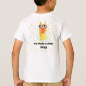 T-shirt No-Prob-Llama Drôle Mignonne Llama avec étoiles (Dos)