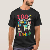T-shirt No Probllama 100 Days Of School LLama Teachers (Devant)