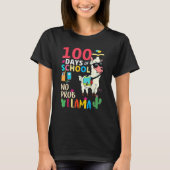 T-shirt No Probllama 100 Days Of School LLama Teachers (Devant)